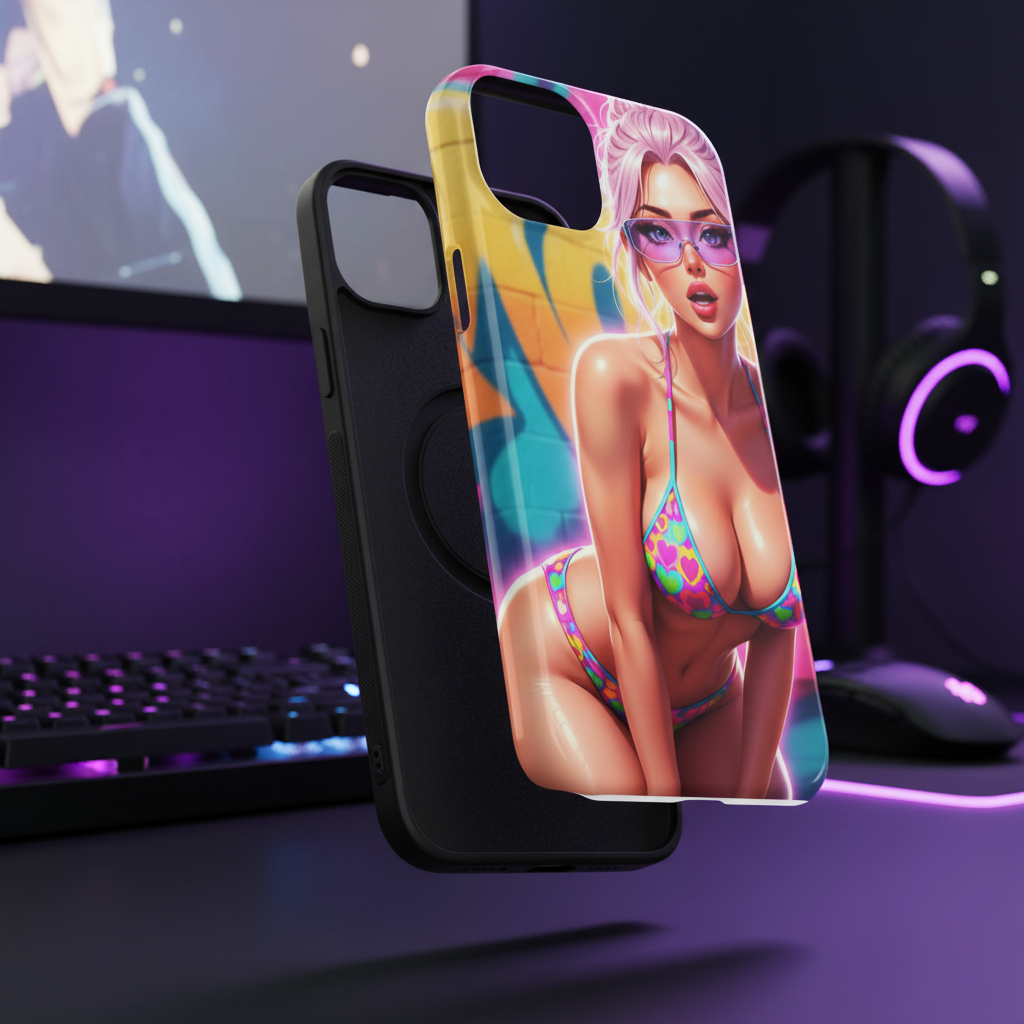 Sexy Girl Premium Dual-Layer Phone Case | Full-Wrap Print | iPhone 13-17 Series