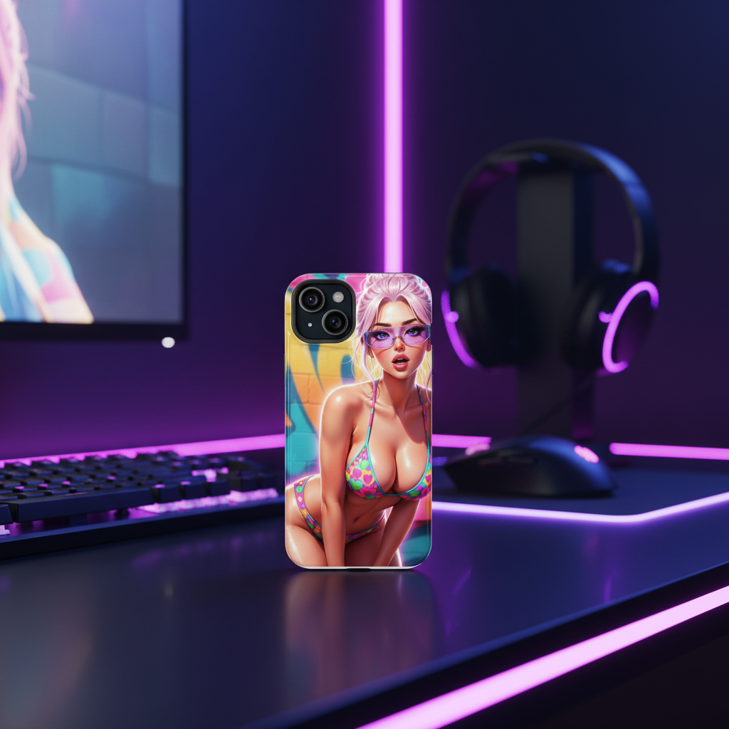 Sexy Girl Premium Dual-Layer Phone Case | Full-Wrap Print | iPhone 13-17 Series