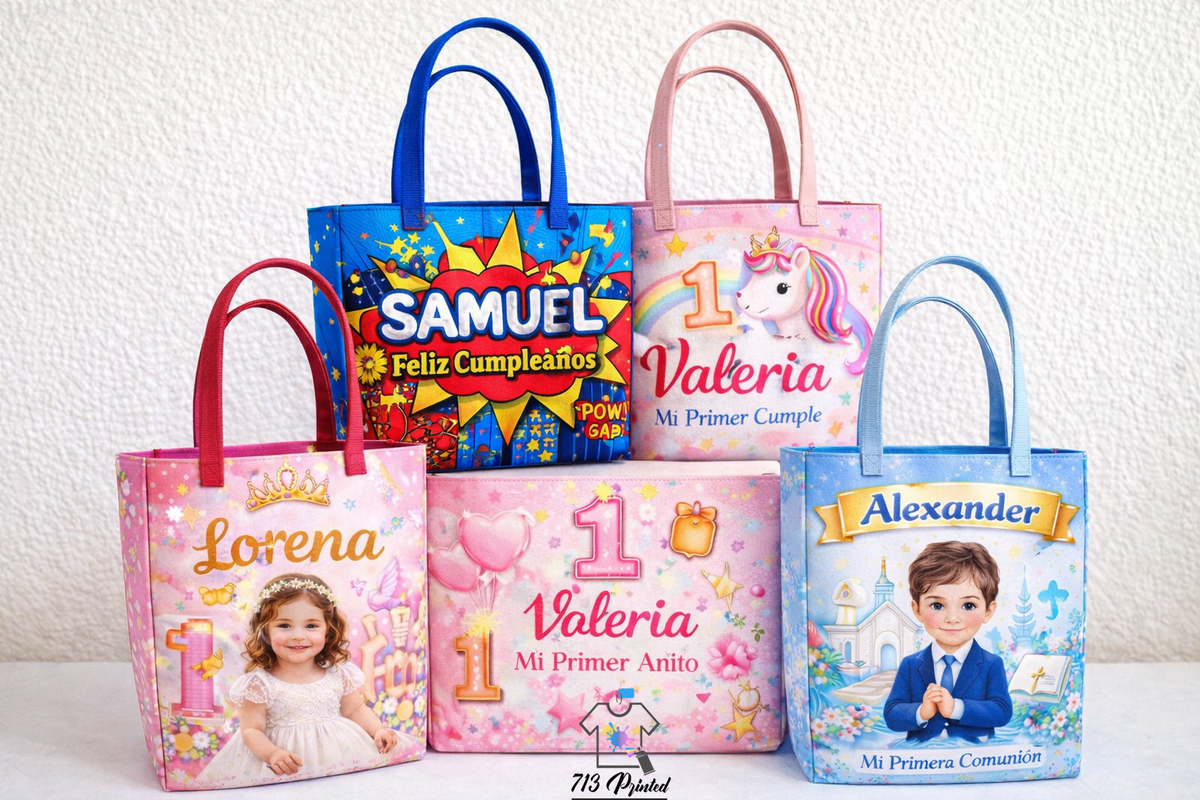 Bolsa Personalizada para Cualquier Ocasión – Imprime Tu Diseño, Foto o Nombre