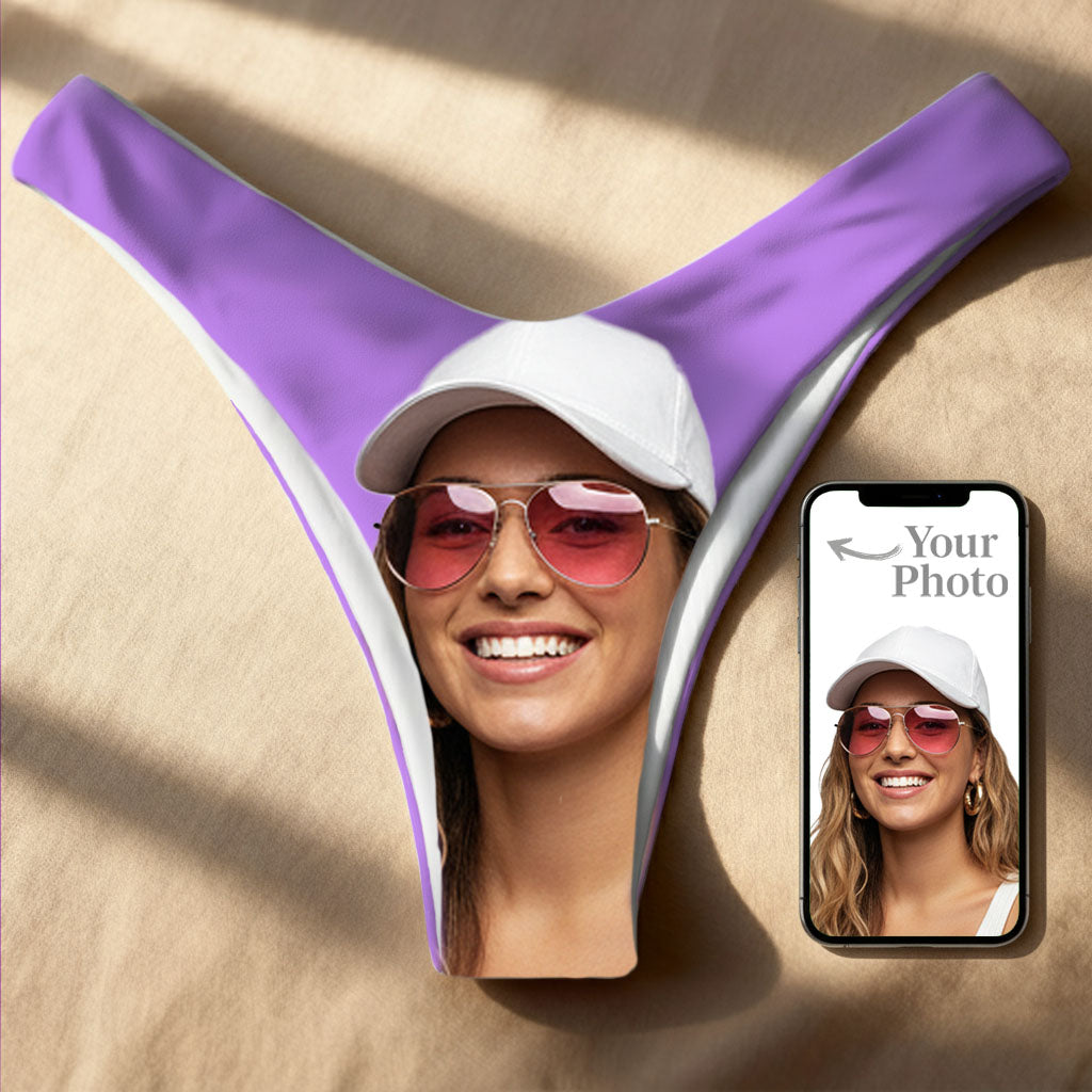 Personalized Bikini Thong – Seamless Double Layer – Made to Order