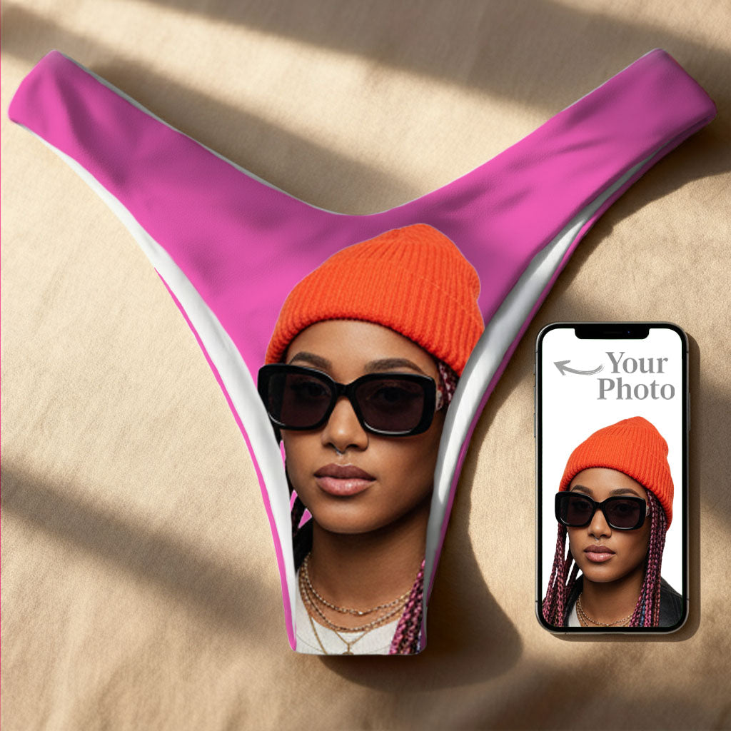 Personalized Bikini Thong – Seamless Double Layer – Made to Order