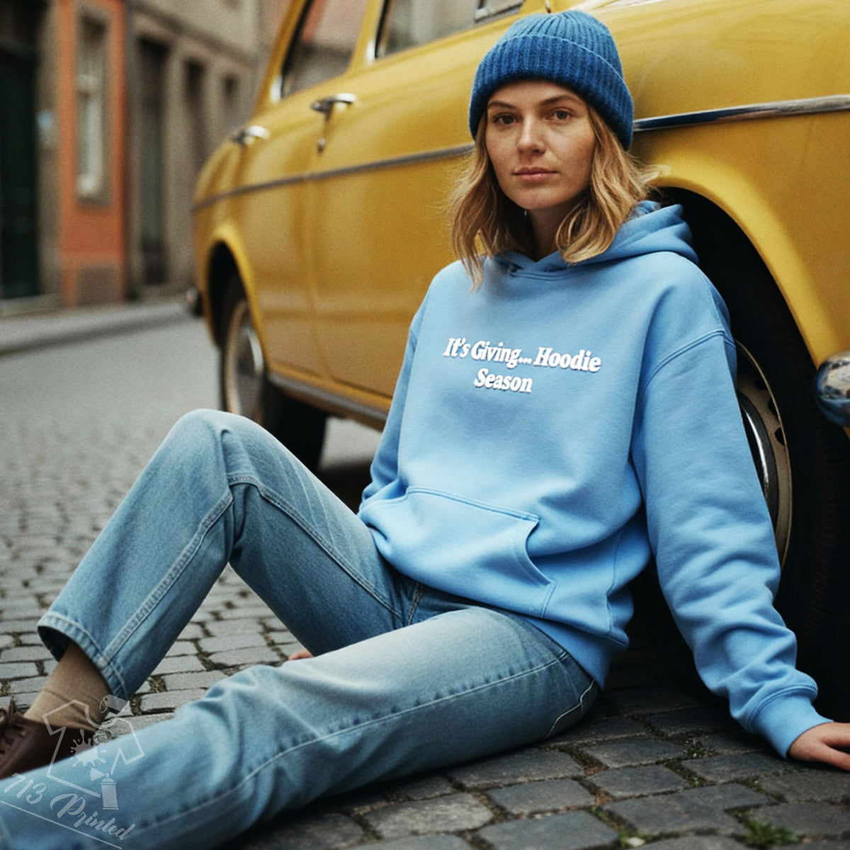 Personalized Embroidered Hoddie – Choose Your Text & 20 Unique Fonts | Cozy Custom Hoodie Gift