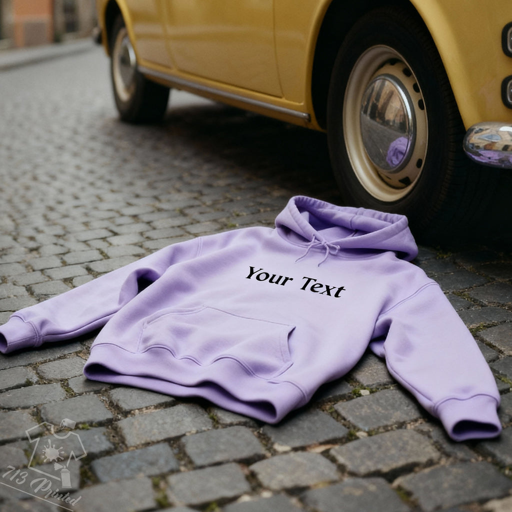Personalized Embroidered Hoddie – Choose Your Text & 20 Unique Fonts | Cozy Custom Hoodie Gift