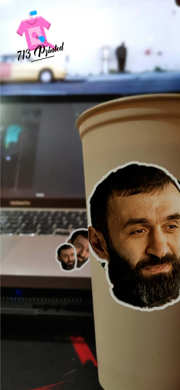 Custom FACE Sticker | Upload Any Image of Your Friends Face | Sticker funny gift 3 sizes